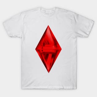 Sims red Plumbob Diamond T-Shirt